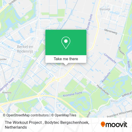 The Workout Project , Bodytec Bergschenhoek map
