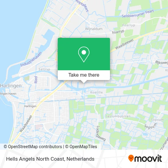 Hells Angels North Coast map
