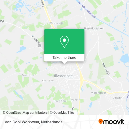 Van Gool Workwear map