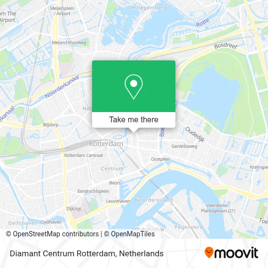 Diamant Centrum Rotterdam map