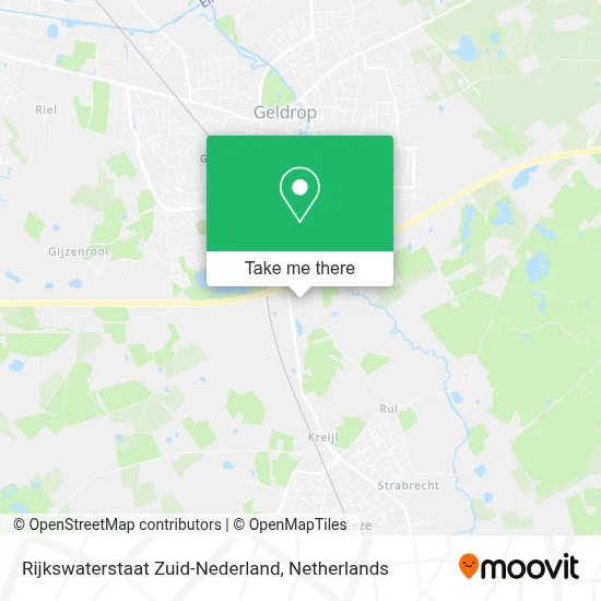 Rijkswaterstaat Zuid-Nederland map