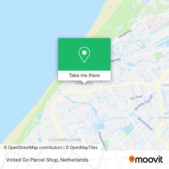 Vinted Go Parcel Shop Karte