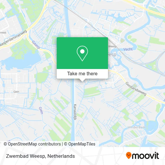 Zwembad Weesp map