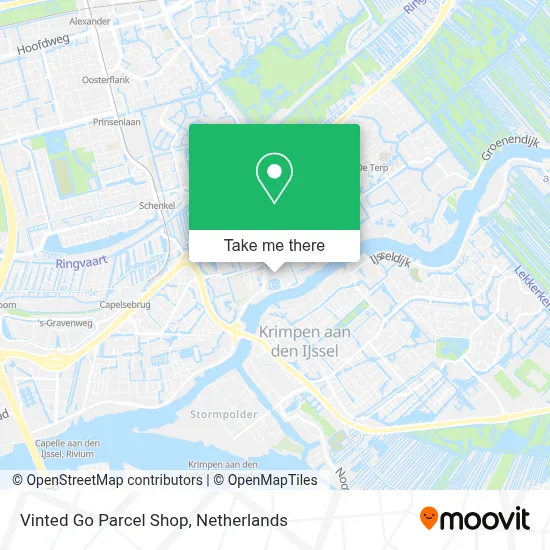 Vinted Go Parcel Shop Karte