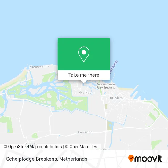 Schelplodge Breskens map