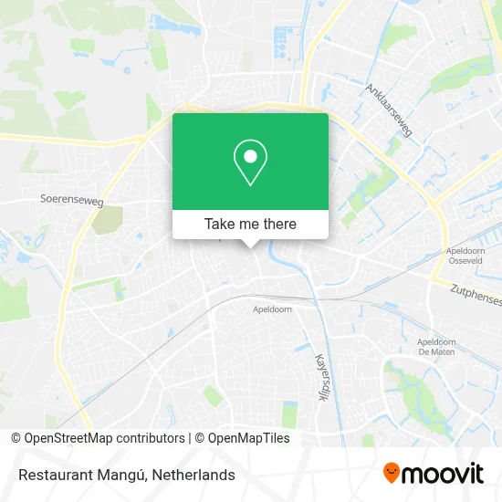 Restaurant Mangú map