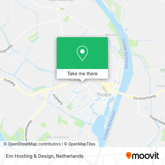 Em Hosting & Design map