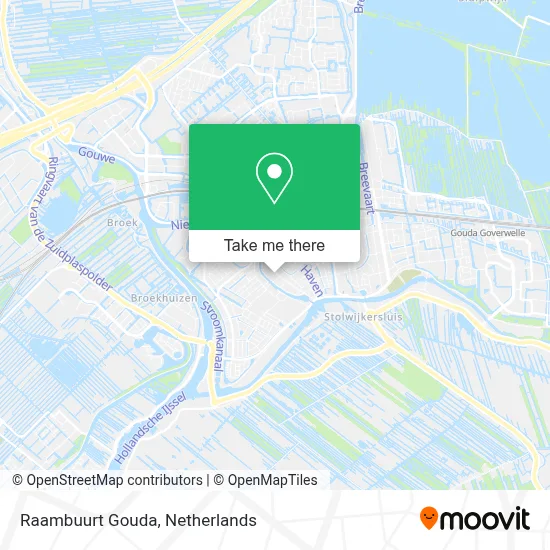 Raambuurt Gouda map