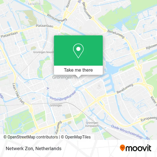 Netwerk Zon map