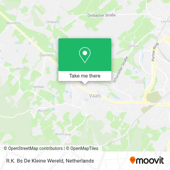 R.K. Bs De Kleine Wereld map