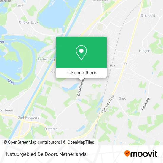 Natuurgebied De Doort map