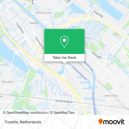 Tozetta map