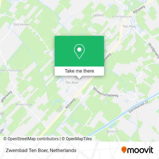 Zwembad Ten Boer map