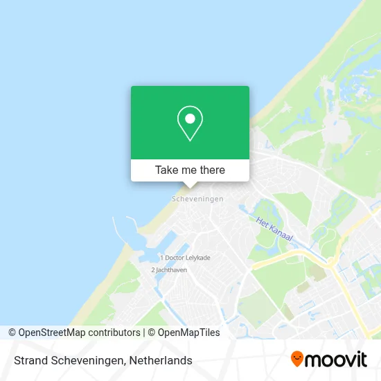 Strand Scheveningen map