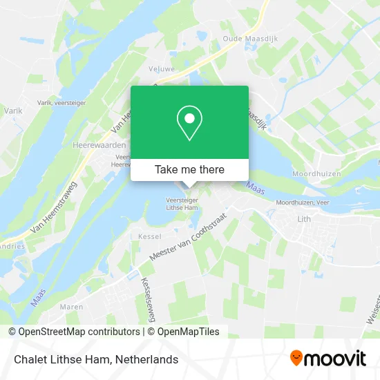 Chalet Lithse Ham map