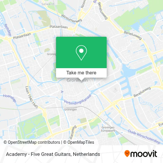 Academy - Five Great Guitars map