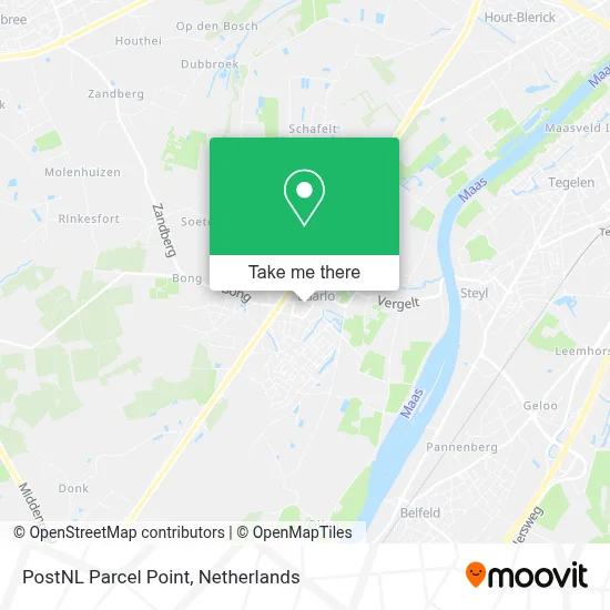 Postnl Pakketpunt map
