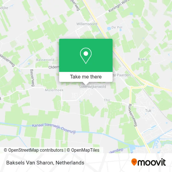 Baksels Van Sharon map