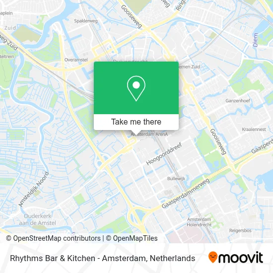 Rhythms Bar & Kitchen - Amsterdam map