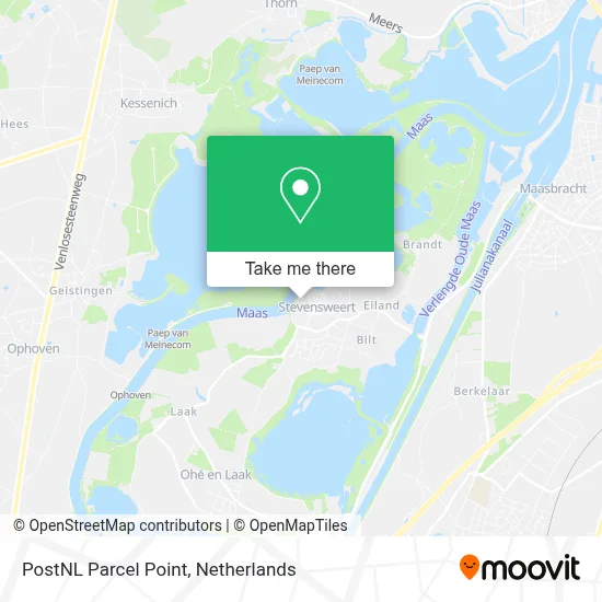 Postnl Pakketpunt map