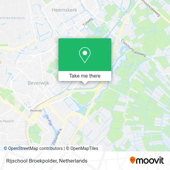 Rijschool Broekpolder map