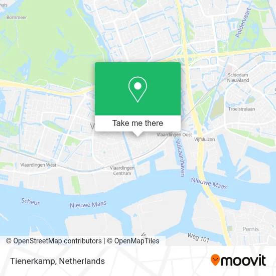 Tienerkamp map