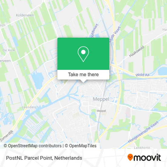 Postnl Pakketpunt map