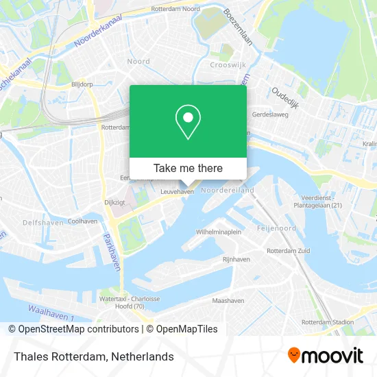 Thales Rotterdam map