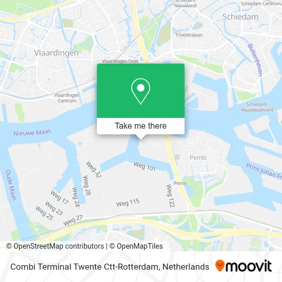 Combi Terminal Twente Ctt-Rotterdam map