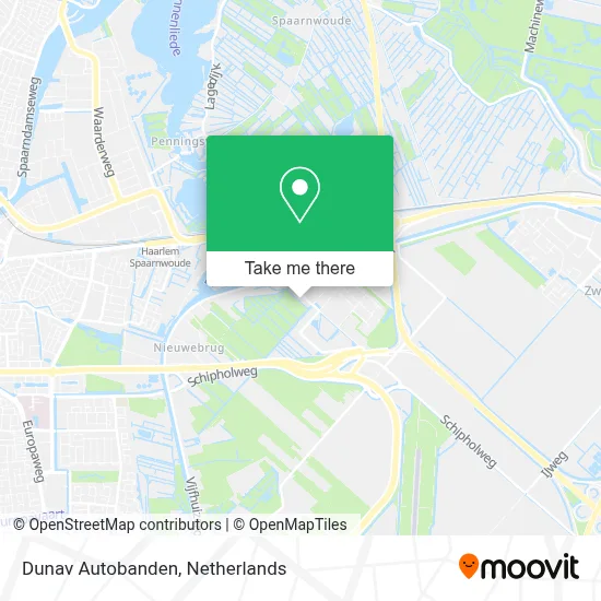 Dunav Autobanden map