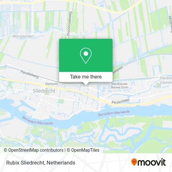 Rubix Sliedrecht map