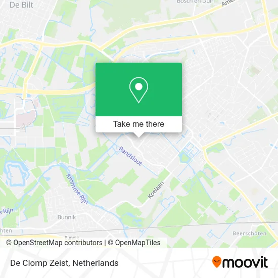 De Clomp Zeist map