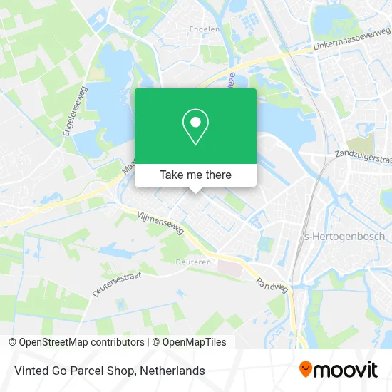 Vinted Go Parcel Shop Karte