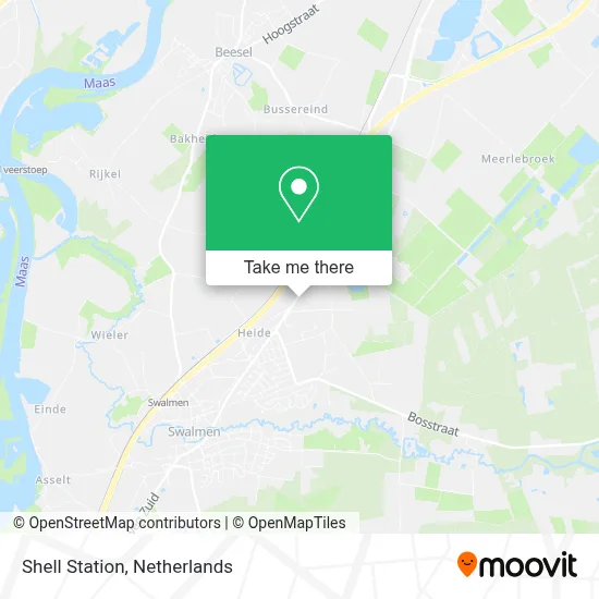 Shell Station map