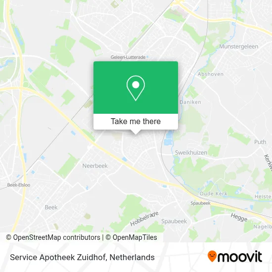 Service Apotheek Zuidhof map