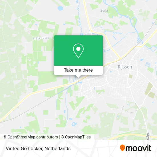 Vinted Go Locker map