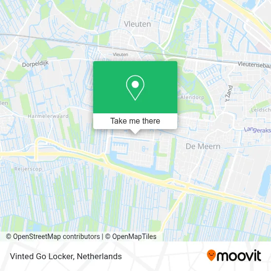 Vinted Go Locker map