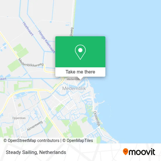 Steady Sailing map