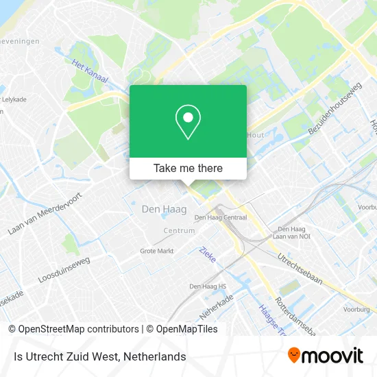 Is Utrecht Zuid West map