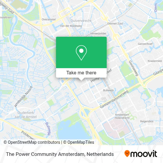 The Power Community Amsterdam map
