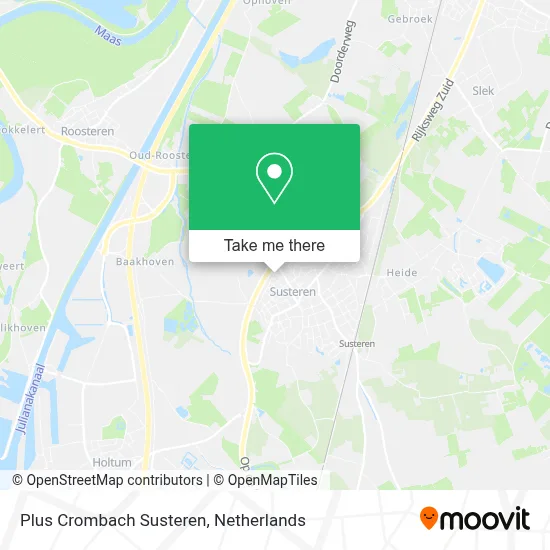 Plus Crombach Susteren map