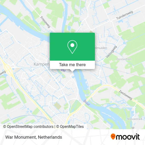 Oorlogsmonument map