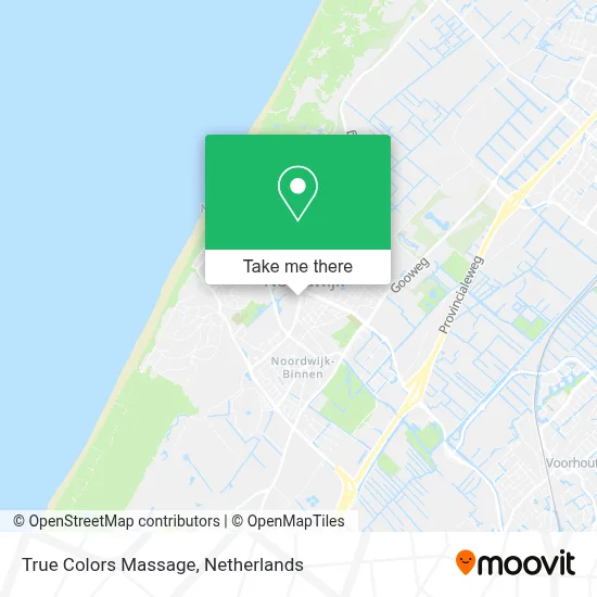True Colors Massage map