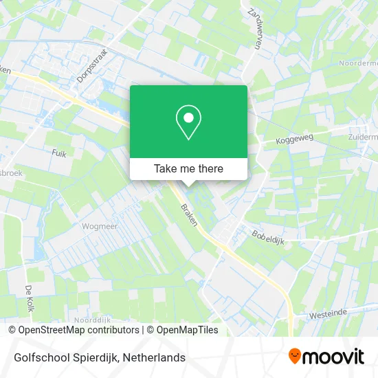 Golfschool Spierdijk map