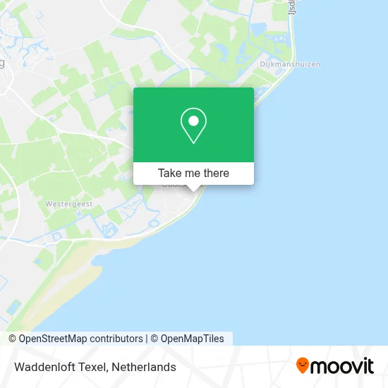 Waddenloft Texel map