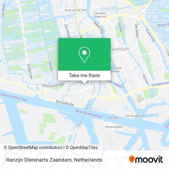 Ranzijn Dierenarts Zaandam map