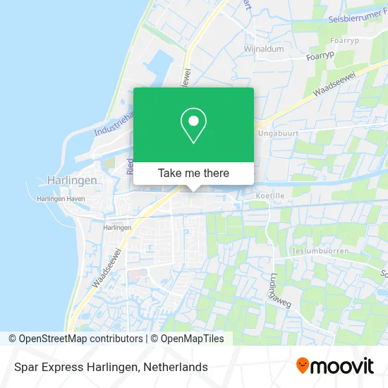 Spar Express Harlingen map