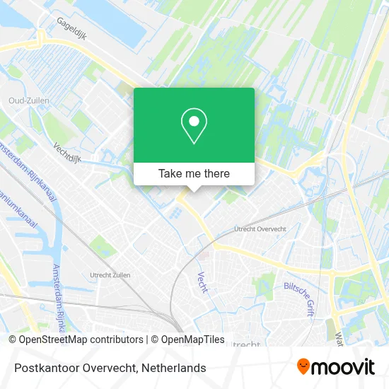 Postkantoor Overvecht map