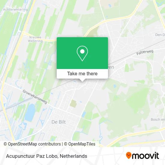 Acupunctuur Paz Lobo map