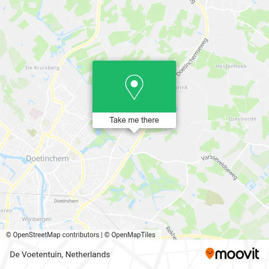 De Voetentuin Karte